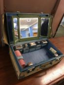 A travelling vanity case