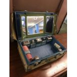 A travelling vanity case
