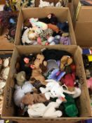 Two boxes of Beanie Babies