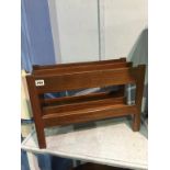 A teak magazine rack