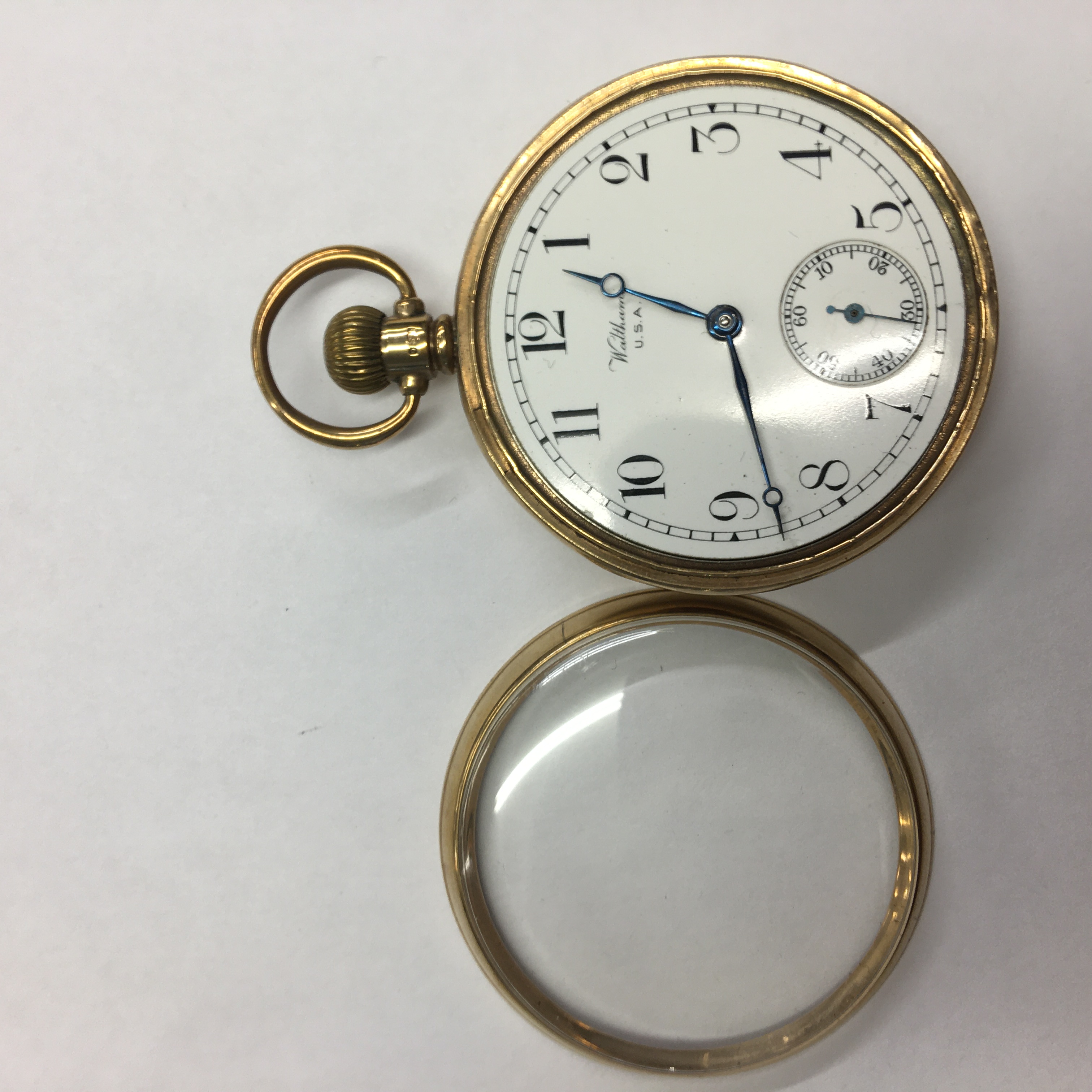 A 9ct gold Waltham pocket watch - Image 4 of 9