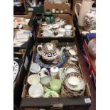 Two boxes of assorted china, to include Silver Jubilee etc.