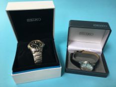 Two boxed Gent's Seiko wristwatches