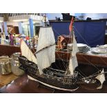 A model of a Tall Ship