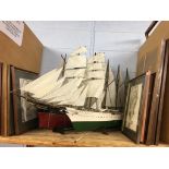 Model Ships and prints, various