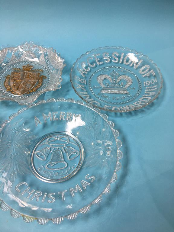 Collection of Commemorative glass plates - Image 2 of 4