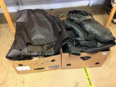 Quantity of leather jackets