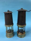 Two Miner's lamps