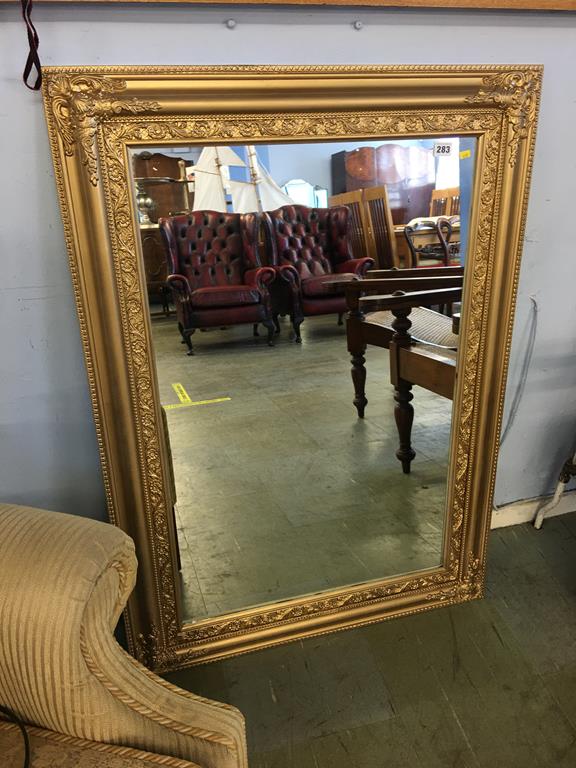 Gilt mirror, 107 x 76cm