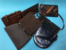 Collection of vintage handbags