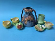 A Carlton Ware two handled vase and a quantity of various Carlton Ware