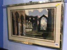 Norman Wade Limited Edition print 35/60, 'Fountain's Abbey', signed in pencil, dated 1971, 35cm x