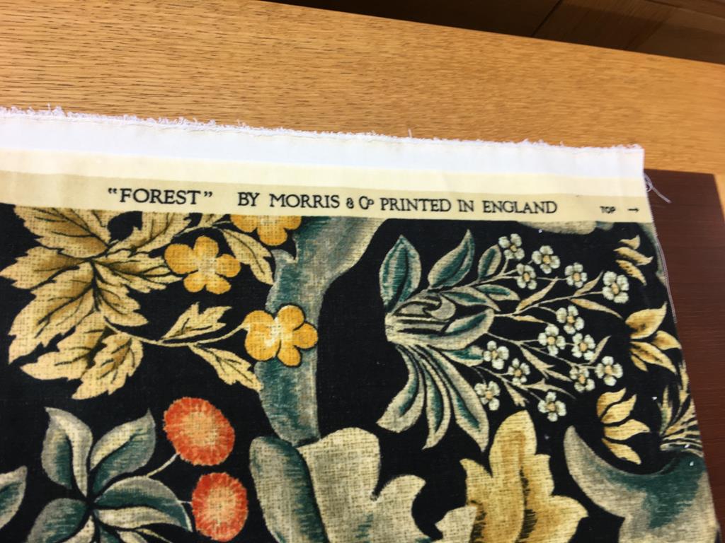 A piece of William Morris and Co. 'Forest' velvet furnishing fabric, 238cm x 122cm (2.38 x 1.22m) - Image 2 of 2