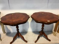 Pair of Italian style occasional tables