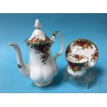 A Royal Albert 'Old Country Roses' coffee set