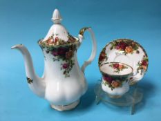 A Royal Albert 'Old Country Roses' coffee set