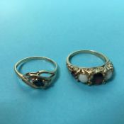 Two 9ct gold rings, 5 grams