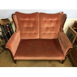 An Edwardian two seater settee