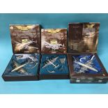 Three boxed Corgi 'Classics' model aircraft