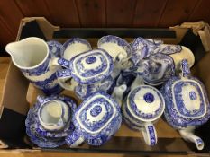 A box of Spode 'Italian' tea pots and coffee pots etc.