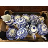 A box of Spode 'Italian' tea pots and coffee pots etc.