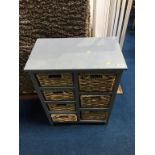 A chest with six basket drawers