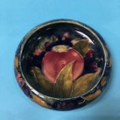 A small Moorcroft Pomegranate dish, 11cm diameter