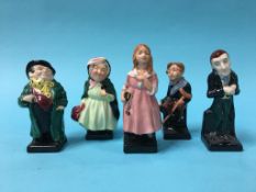 Five Royal Doulton Dickens figures