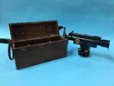 J. Halden and Co., Manchester boxed theodolite