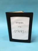 An autograph book to include; Richard Attenborough, Edward Woodward, Bob Monkhouse, Ian McShane,