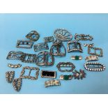 Twenty five decorative buckles