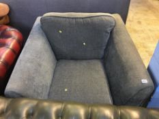 A grey armchair