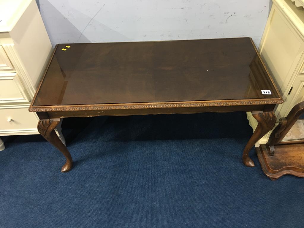 Walnut coffee table