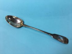 A Georgian silver serving spoon, Reid and Sons, Newcastle 1833