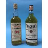 A bottle of Teachers Whiskey and Mackay Whiskey (2)