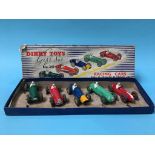 A boxed Dinky Toys gift set, No 249 racing cars