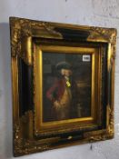 Two reproduction gilt framed pictures