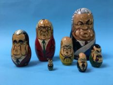 A set of Russian nesting dolls