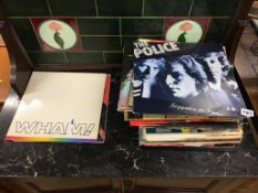 A quantity of LPs, to include Elvis, and The Beatles etc.