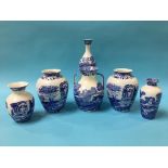 Six Spode 'Italian' vases