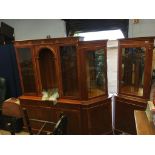 Two reproduction corner cabinets and a display cabinet