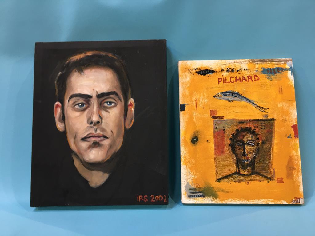 Two oil on canvas paintings