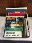 A box of Railway related books