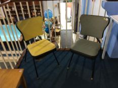 Two retro kitchen chairs