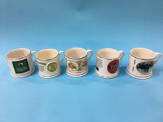 Five Vaux tankards