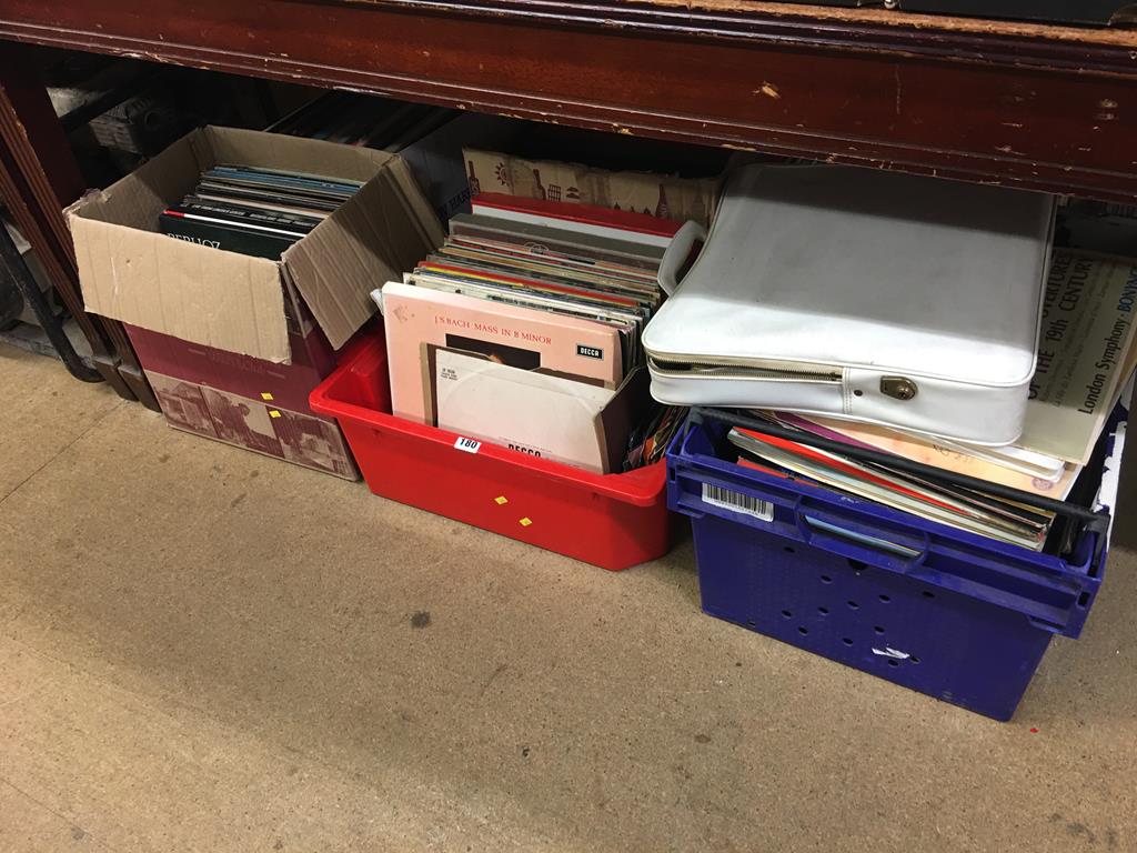 Five boxes of LPs
