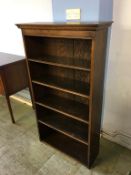 An oak bookcase