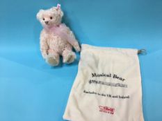 A boxed Steiff Musical Bear, 'Candle in the Wind', with bag, Limited edition 02820/4000