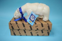 A boxed Dean's Polar 'Titanic Bear'