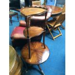 Two reproduction mahogany occasional tables